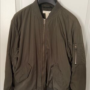 Olive Bomber Jacket